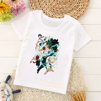 Новост, дизайнерски тениски за момчета, дрехи за момчета с картина от японско аниме 